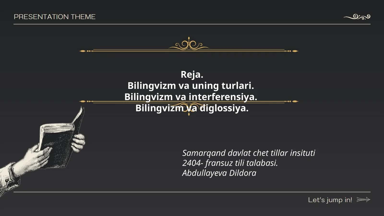 Bilingvizm va uning turlari