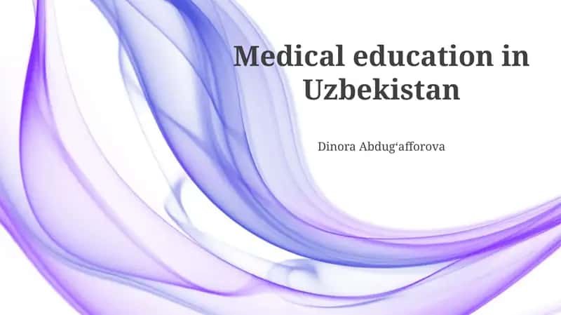 Medical education in Uzbekistan