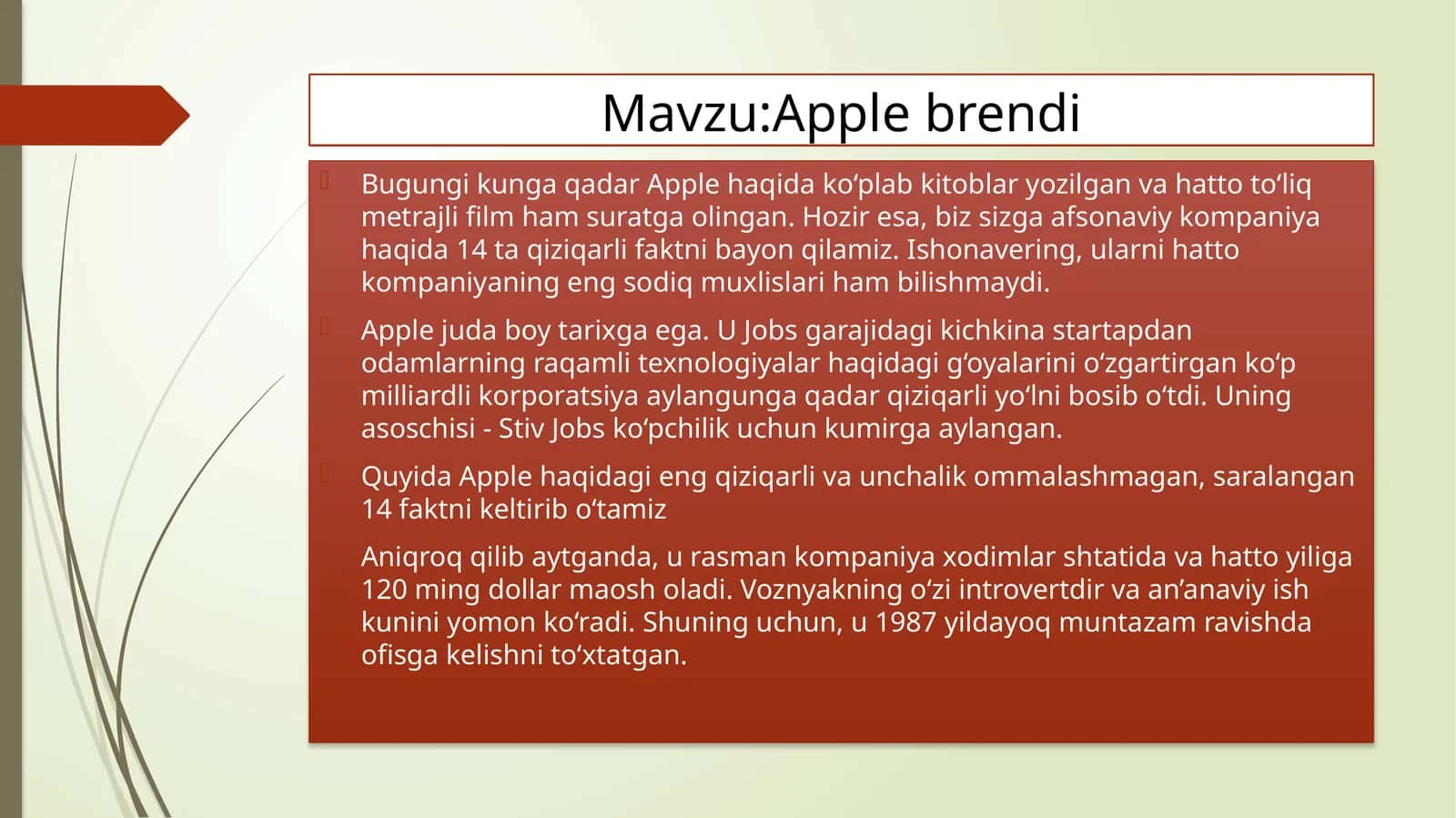 Apple brendi