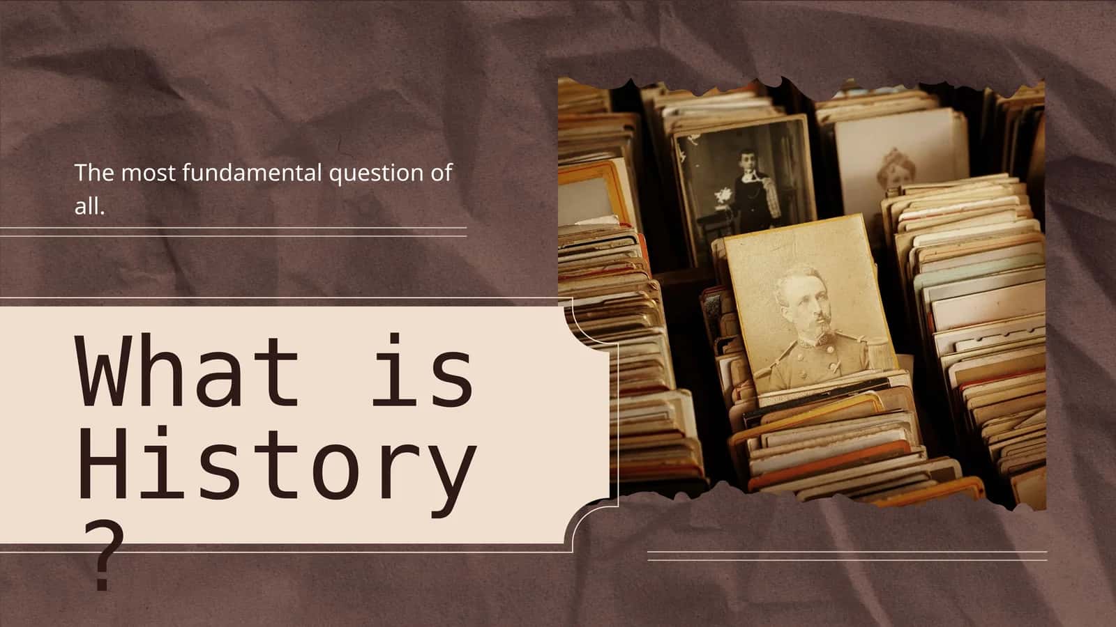 What is History?