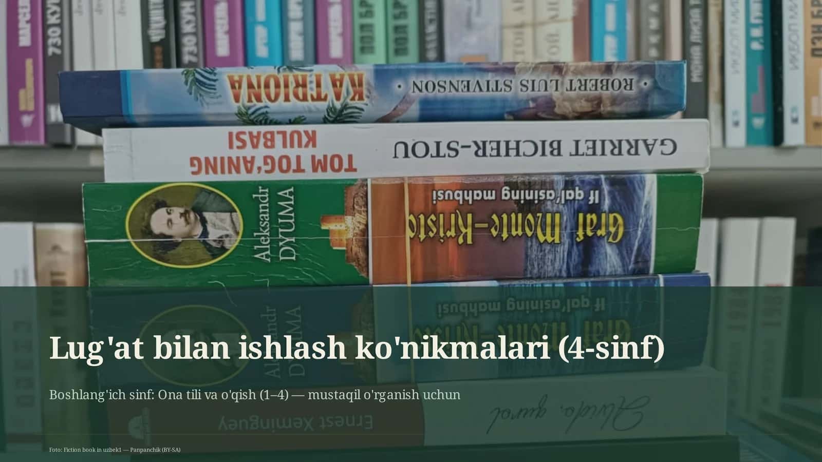 Lug'at bilan ishlash ko'nikmalari (4-sinf)