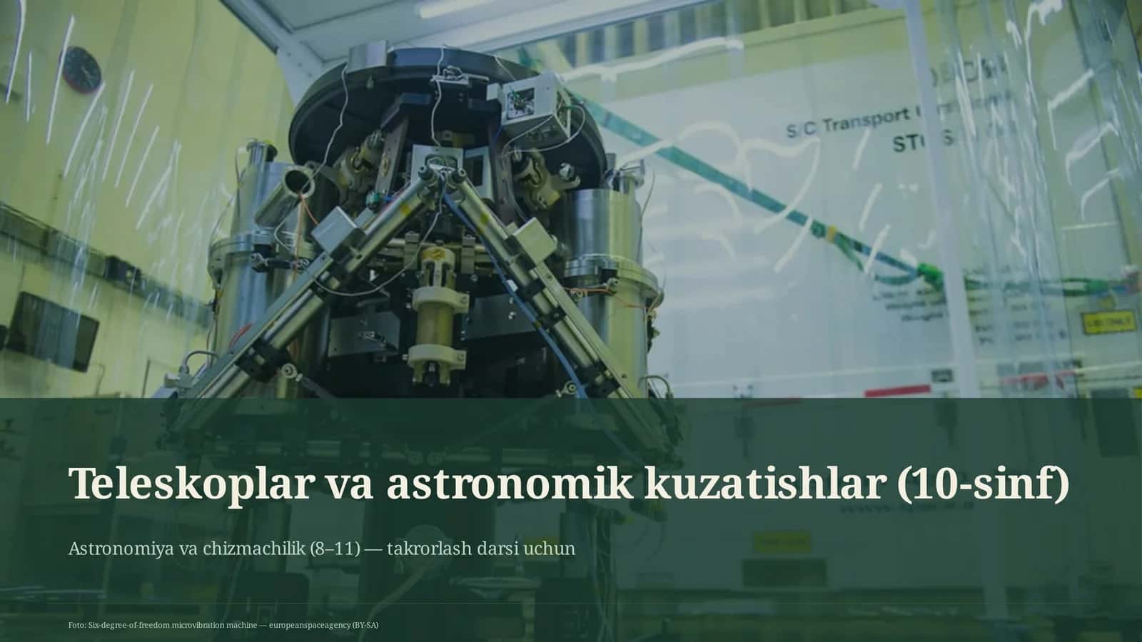 Astronomiya va chizmachilik (8–11)