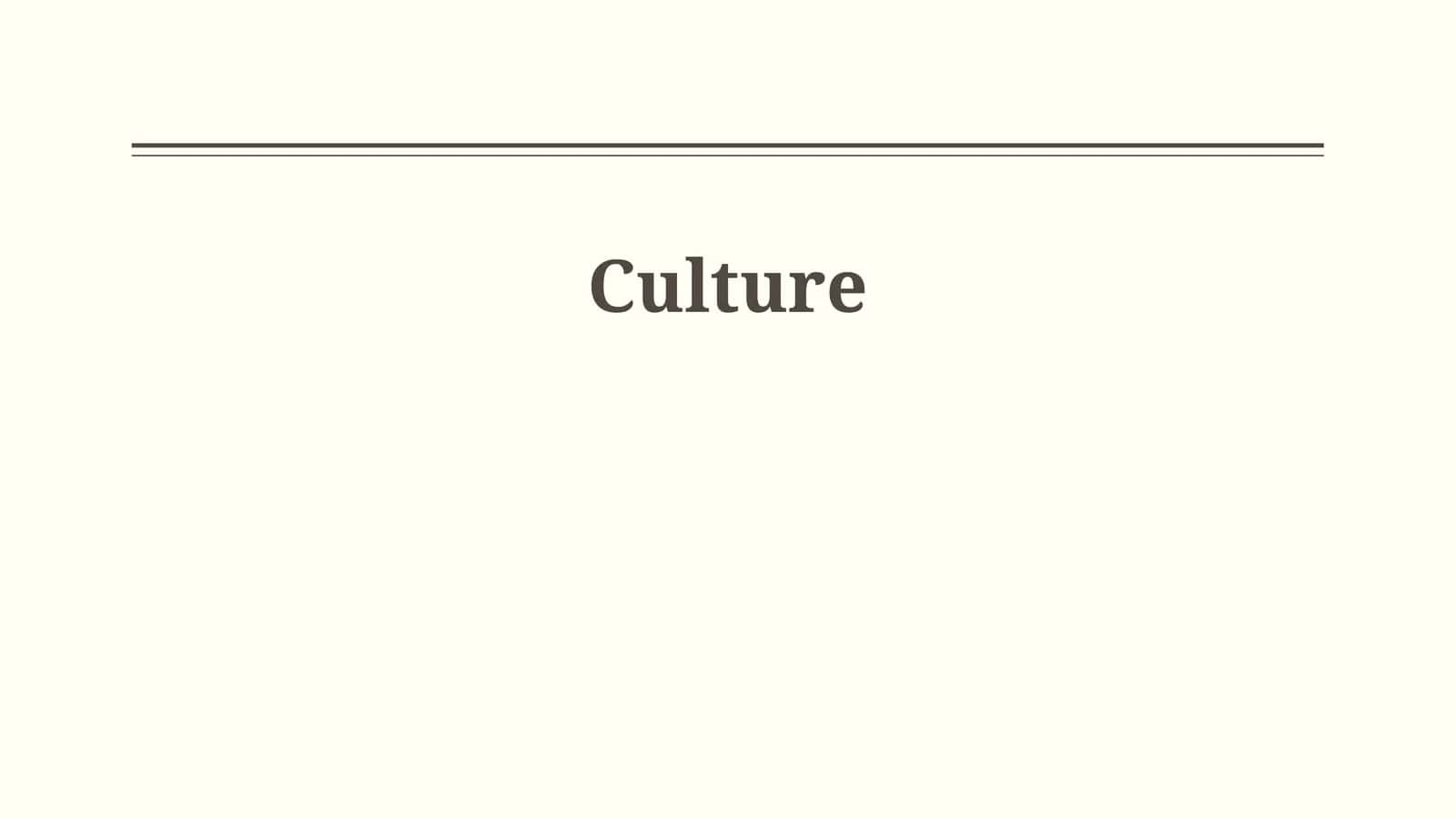 Dimensions of Culture