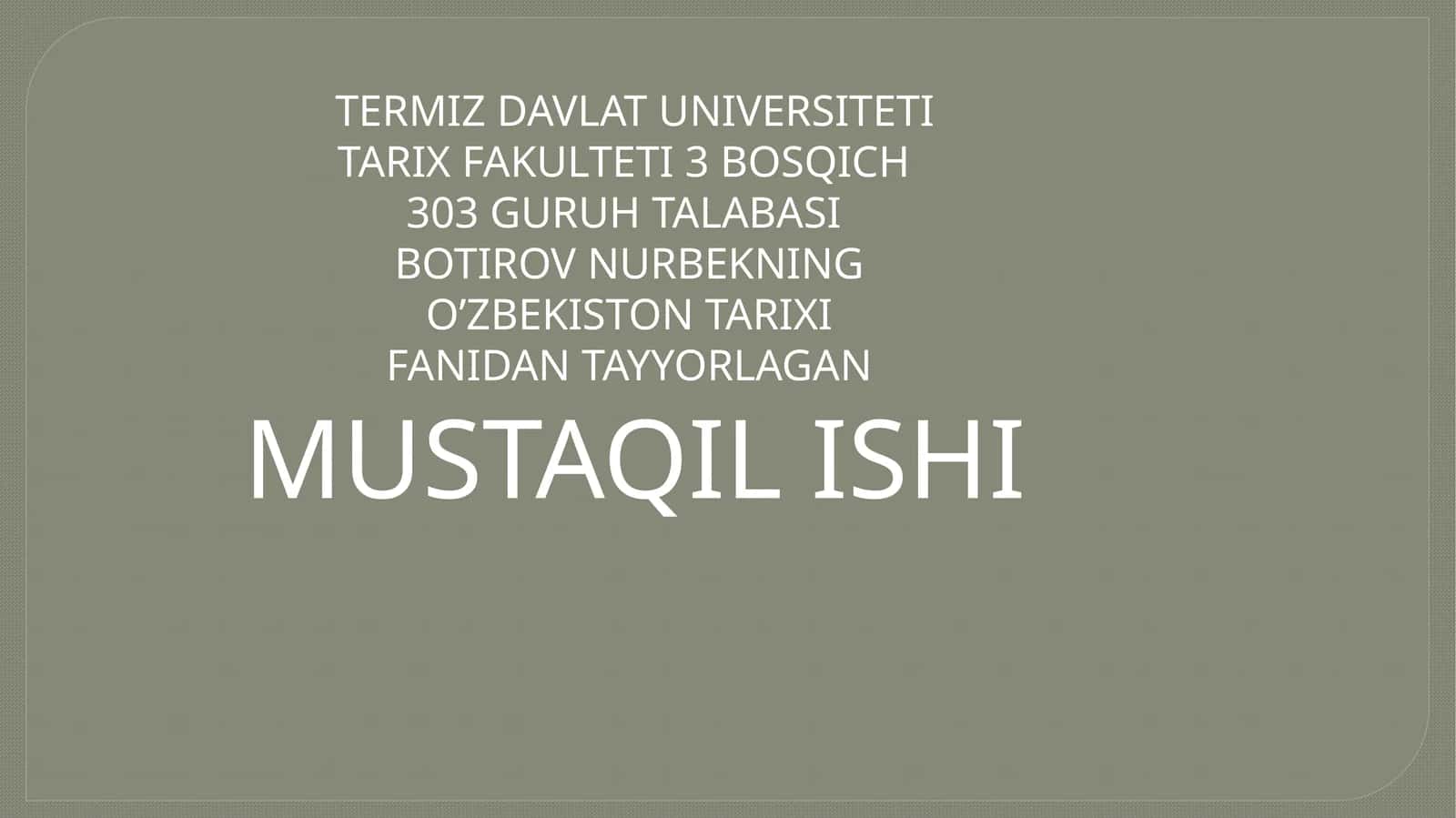 1916-YILGI MILLIY OZODLIK HARAKATI