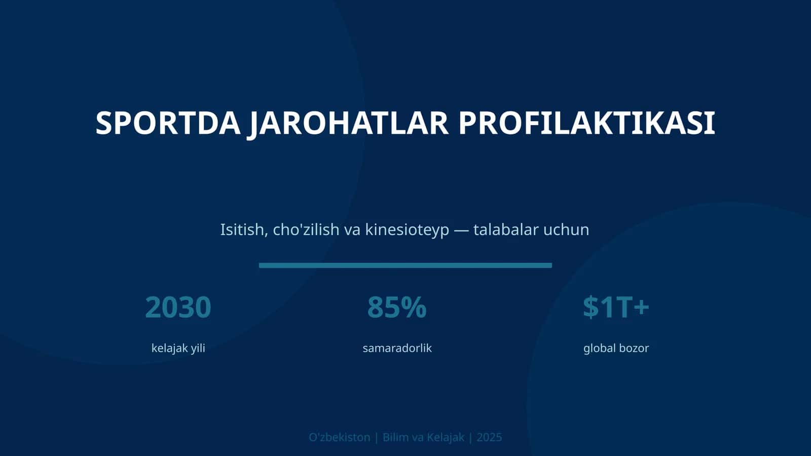 SPORTDA JAROHATLAR PROFILAKTASI