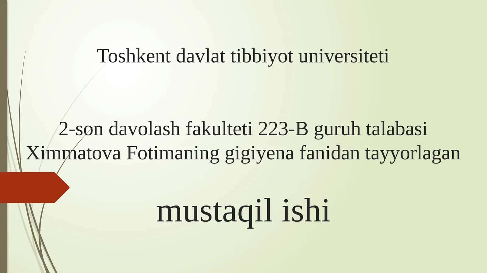ruhiy-fiziologik omillarga gigiyenik ta’rif,ularning zararli ta’sirini oldini olish tadbirlari