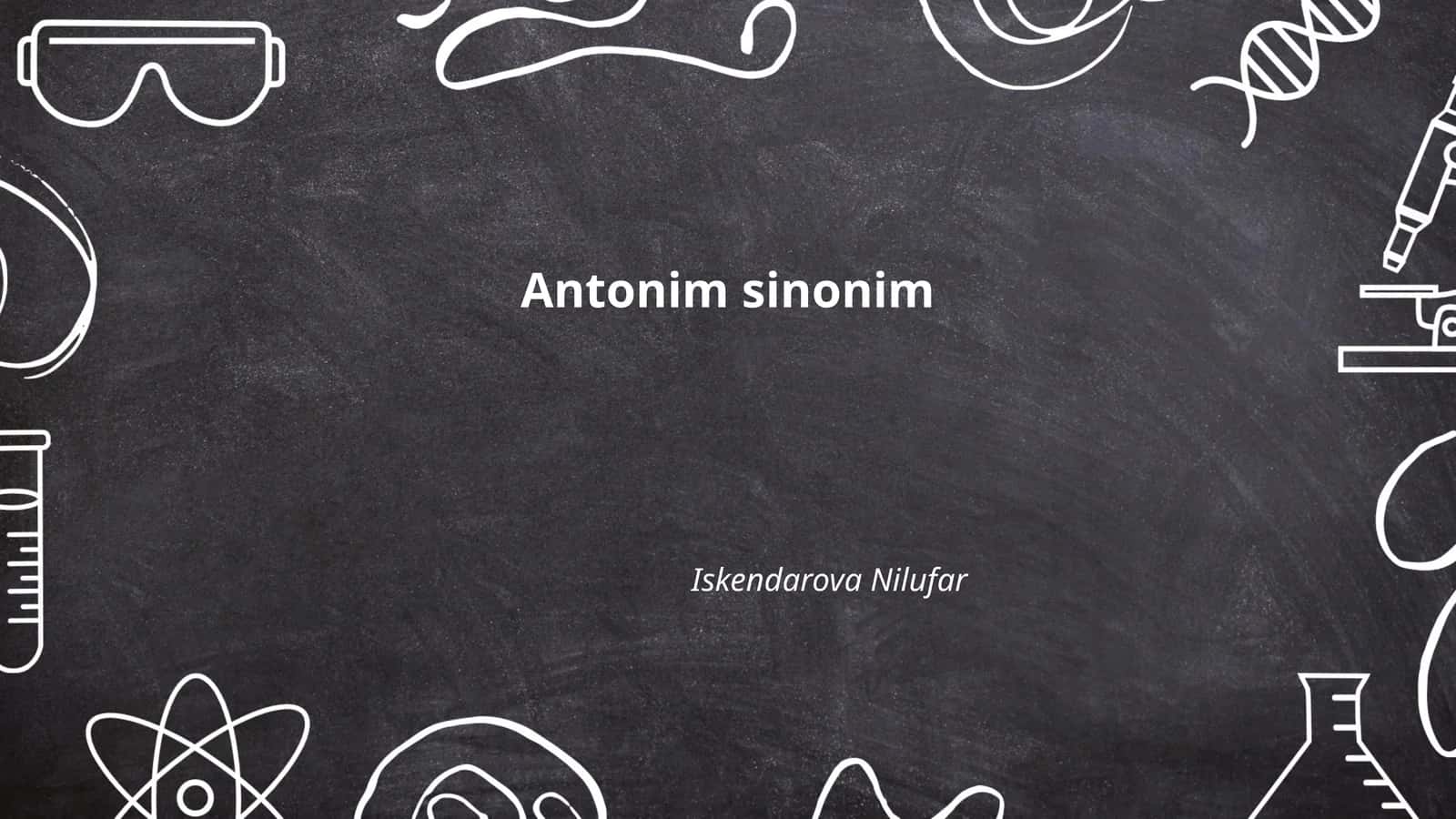 Antonim sinonim