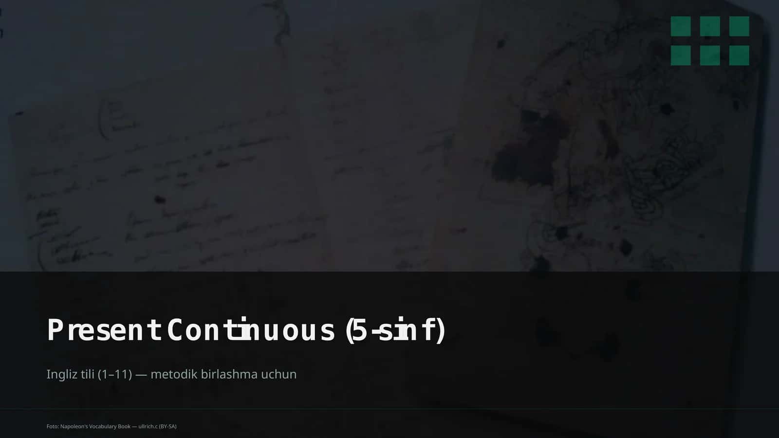 Present Continuous (5-sinf)