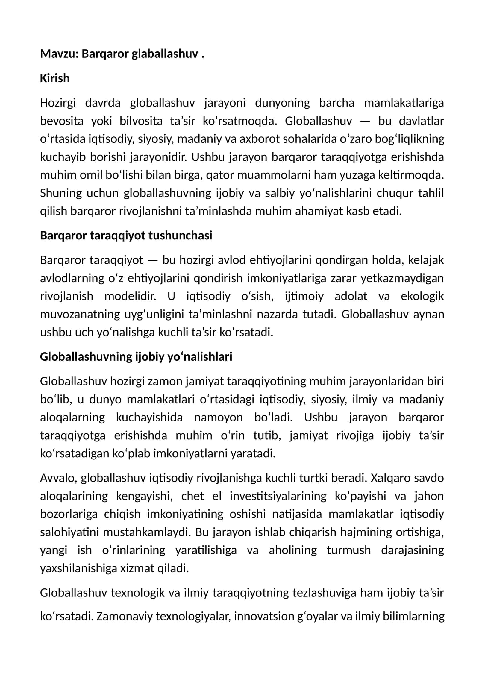 SHOLI YETISHTIRISH TEXNOLOGIYASI
