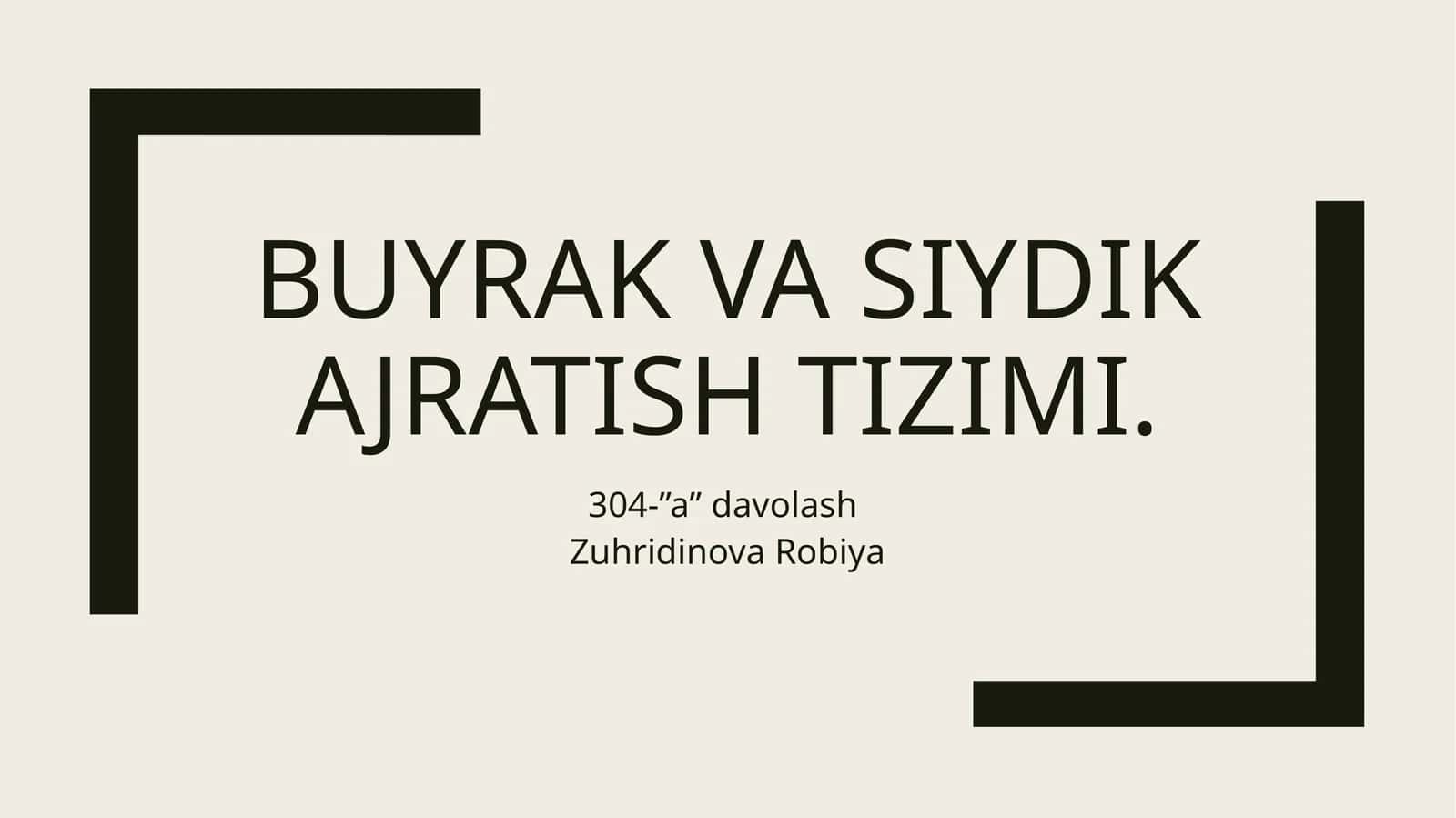 Buyrak kasalliklari bilan og'rigan bemorlarni sho'roq qilish