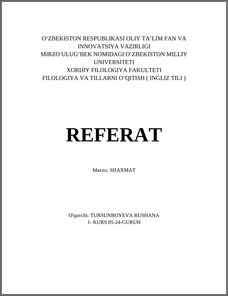 SHAXMAT