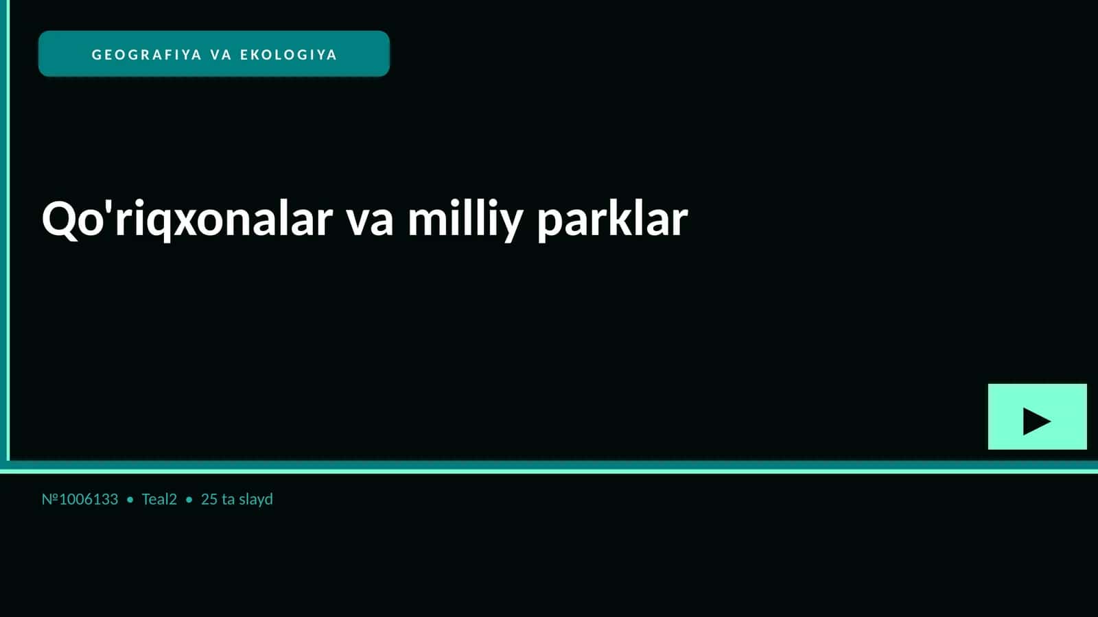 Qo'riqxonalar va milliy parklar