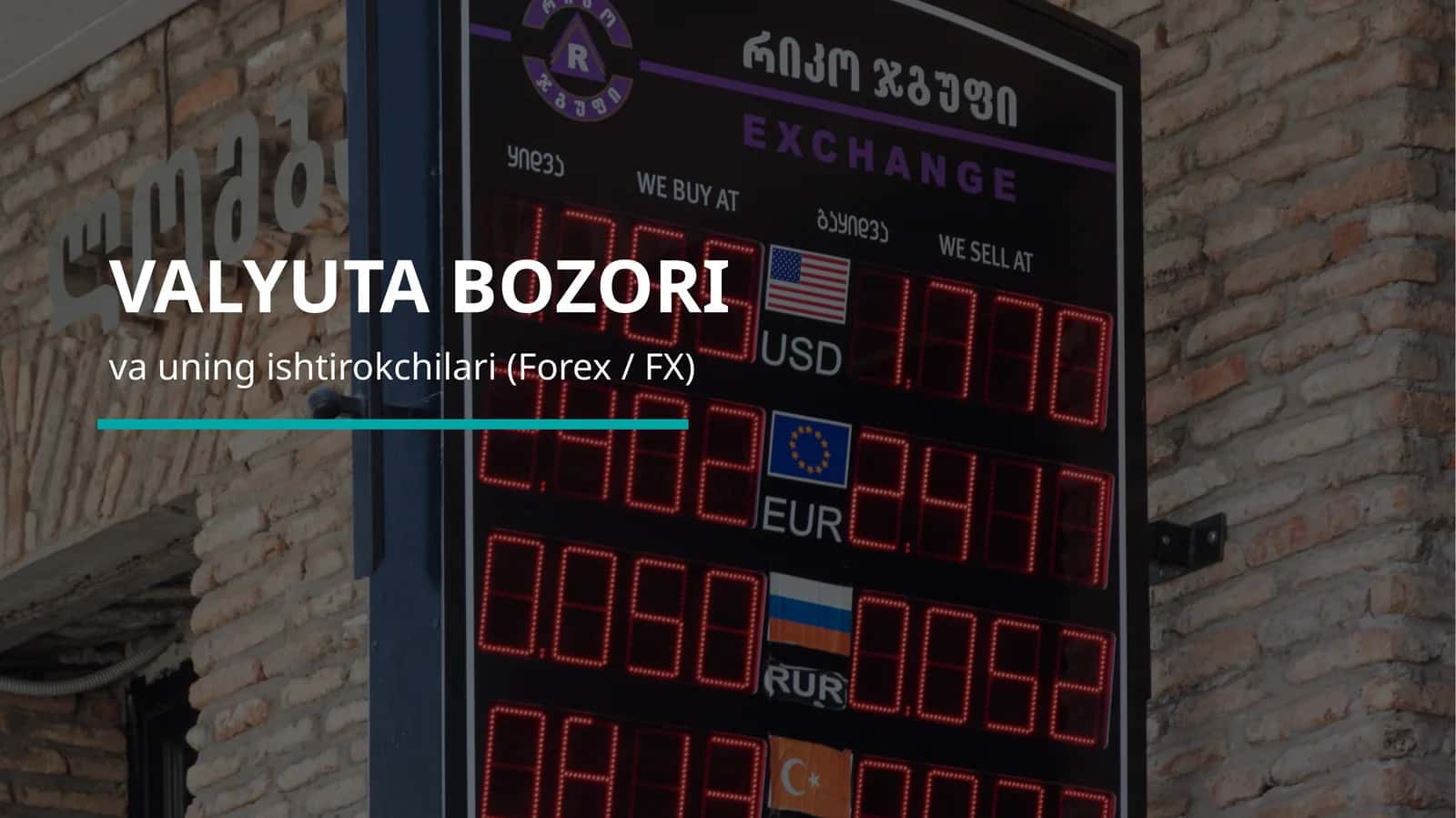 Valyuta Bozori (FX)