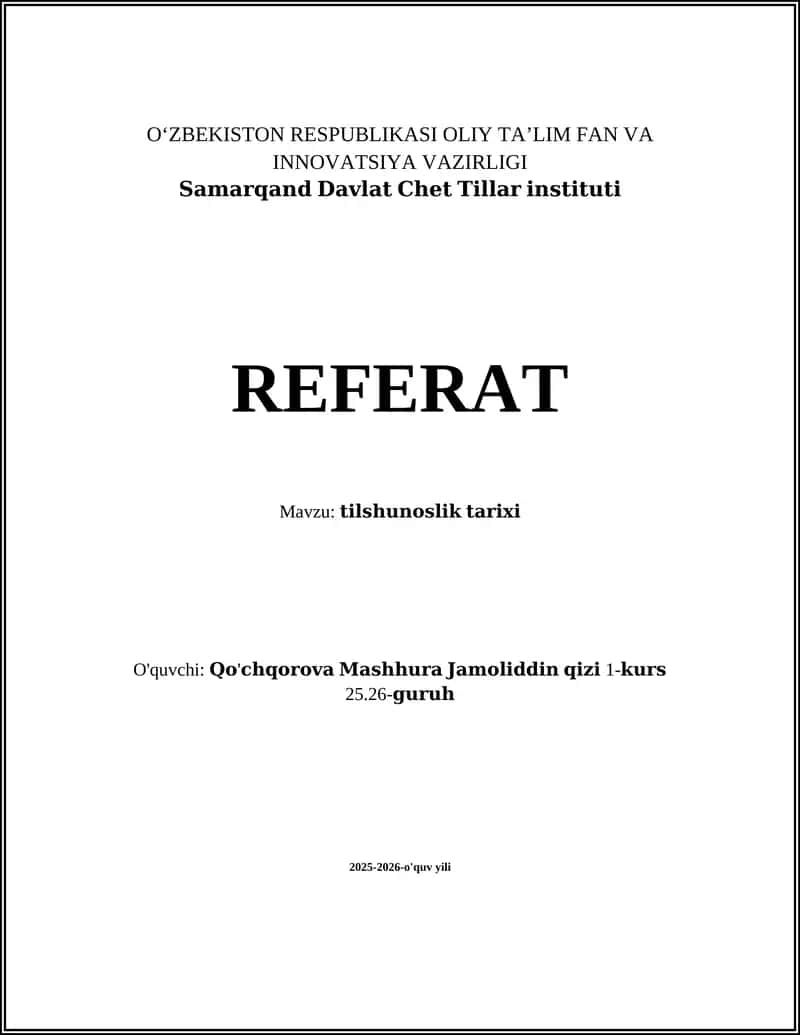 Tilshunoslik tarixi