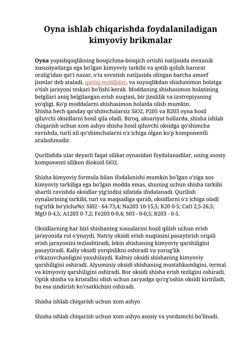 Kimyoviy brikmalar