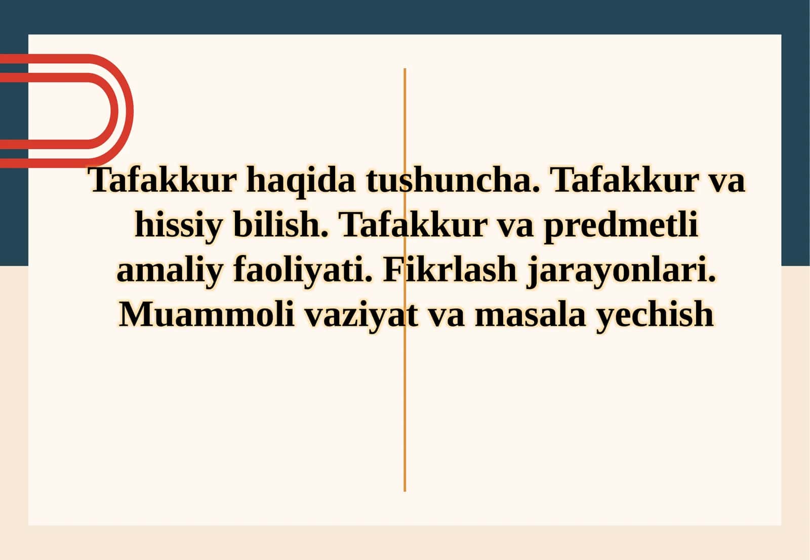 Tafakkur haqida umumiy tushuncha va uning hissiy bilish