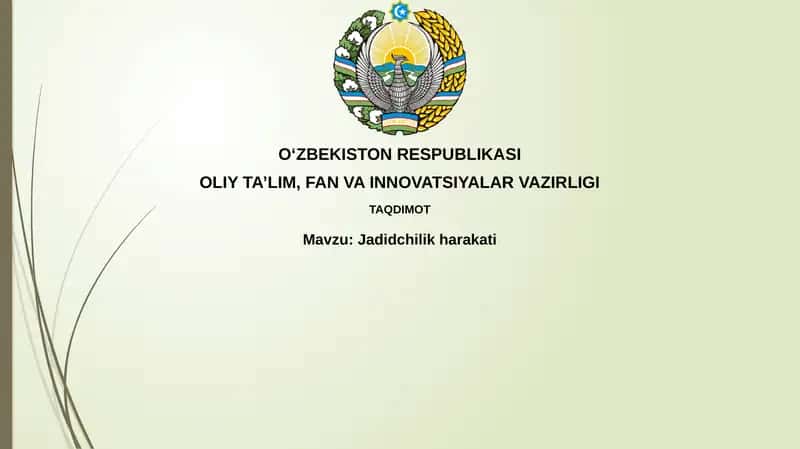 Jadidchilikning kelib chiqishi