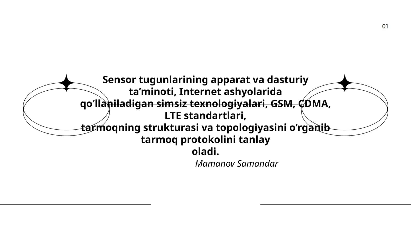Sensor tugunlarining apparat va dasturiy ta’minoti