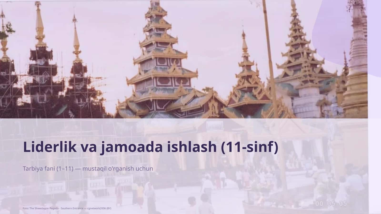 Tarbiya fani (1–11) — mustaqil o'rganish uchun