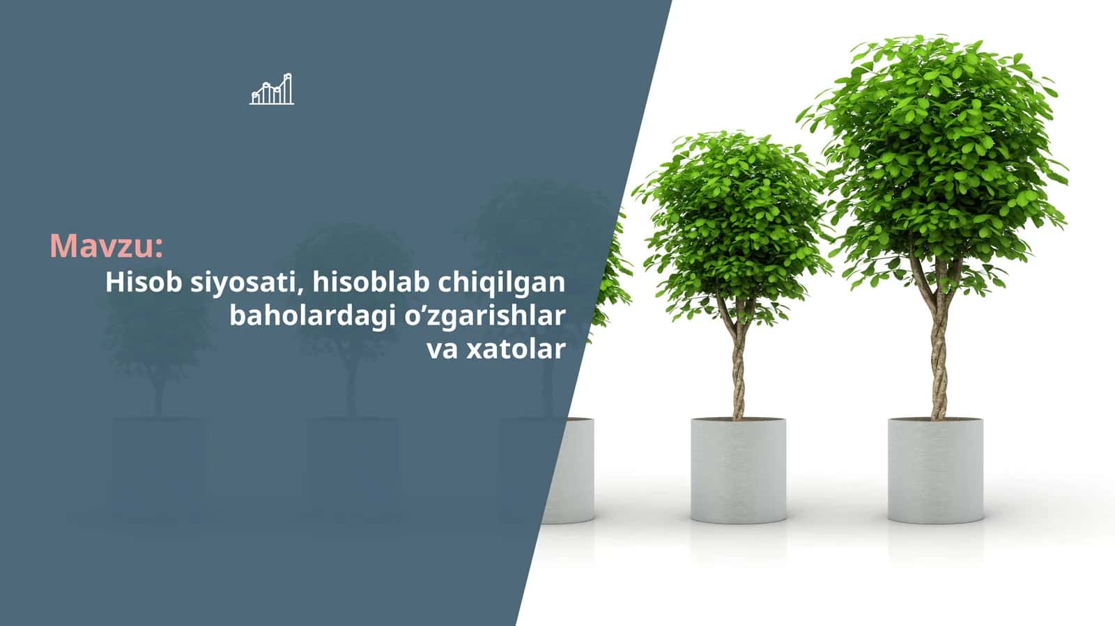 Hisob siyosati, hisoblab chiqilgan baholardagi o’zgarishlar va xatolar