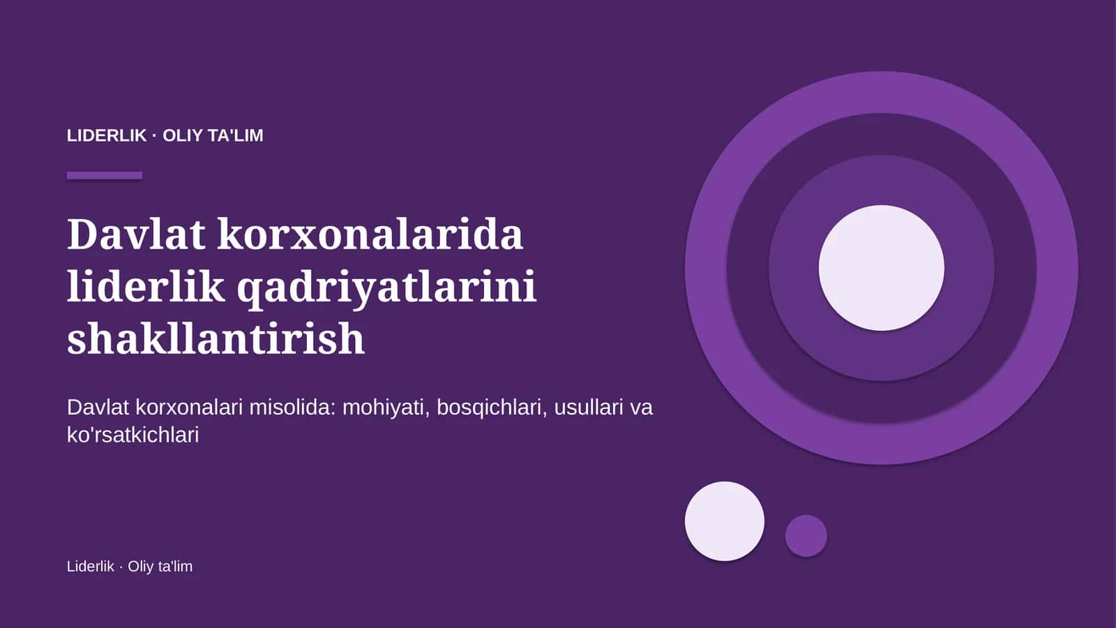 davlat korxonalarida liderlik qadriyatlarini shakllantirish 9292