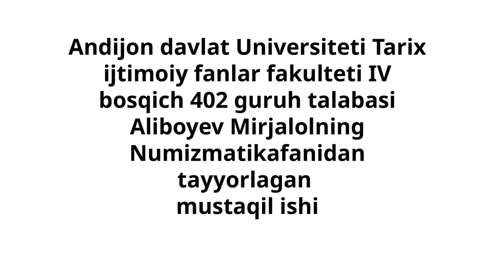 AMIR TEMUR DAVLATI TANGALARI
