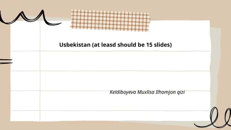 Uzbekistan Presentation