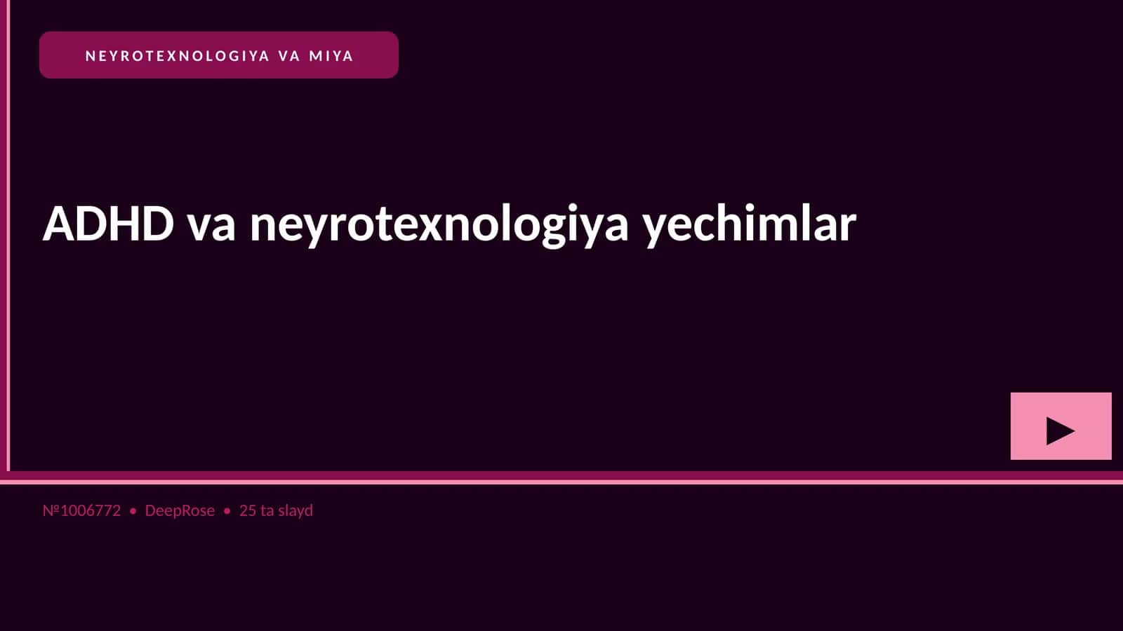 ADHD va neyrotexnologiya yechimlar