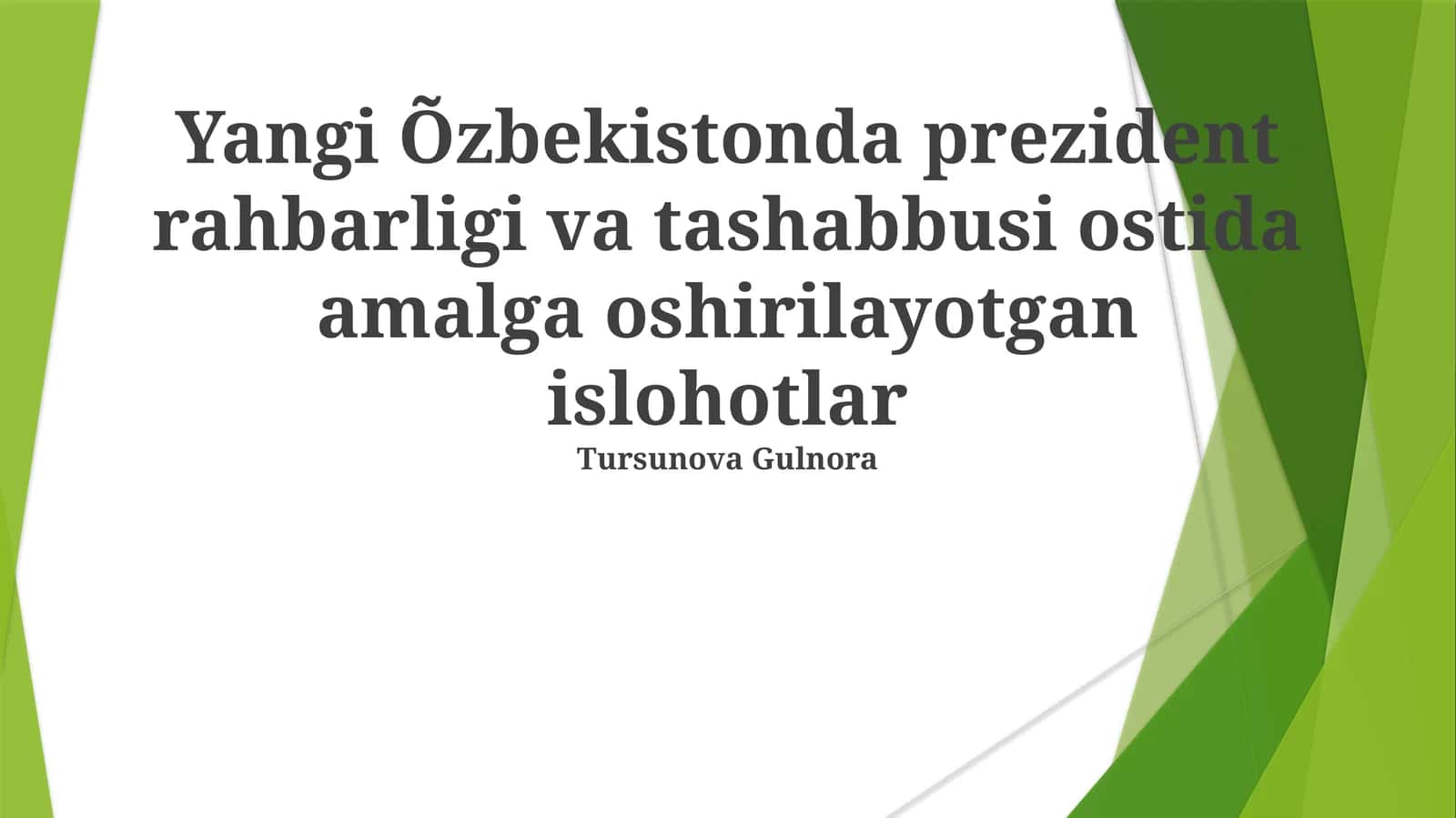 Tursunova Gulnora