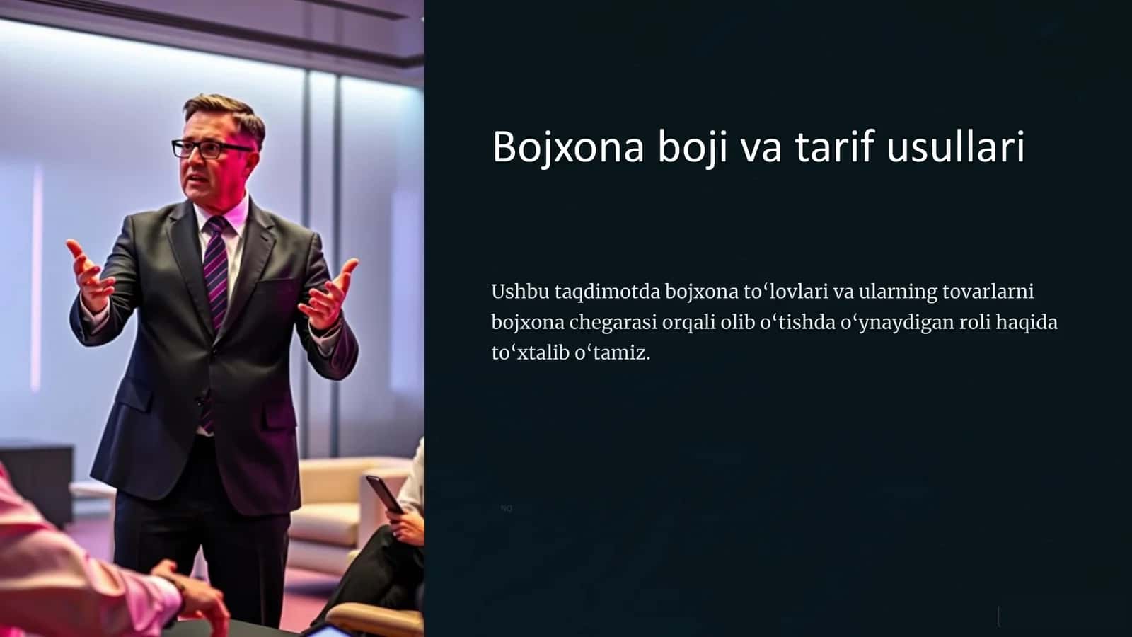 Bojxona boji va tarif usullari