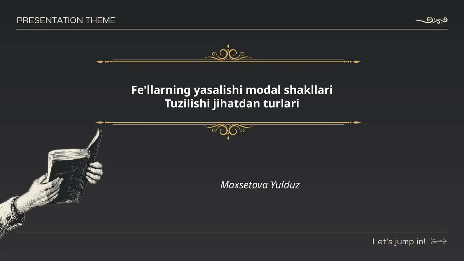 Fe'llarning yasalishi modal shakllari