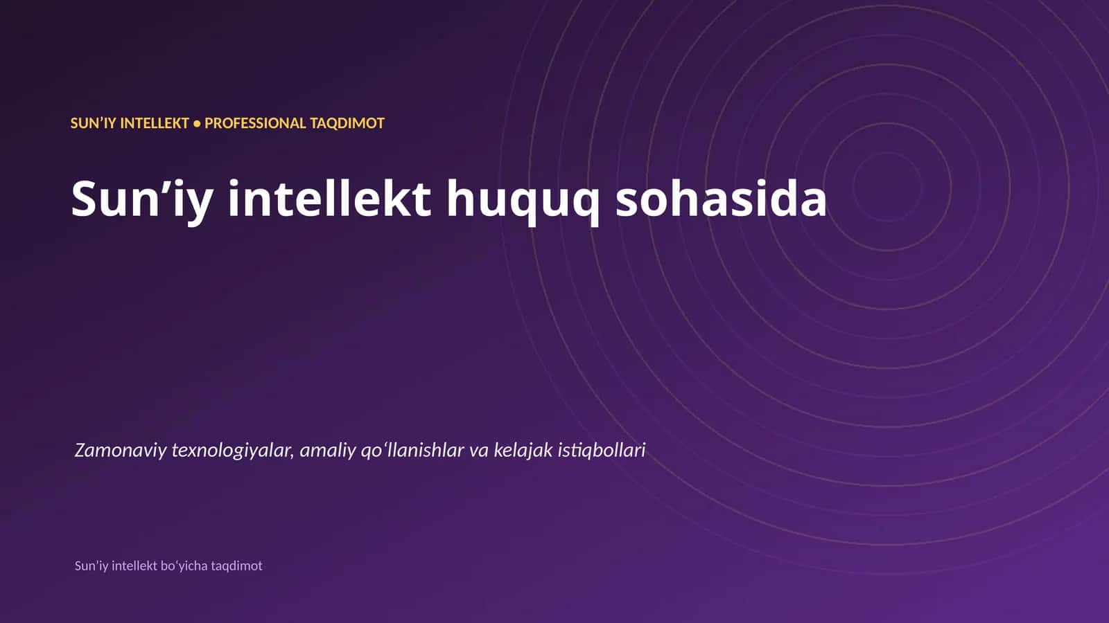 Sunʼiy intellekt huquq sohasida