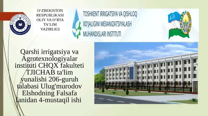 O'zbekistond tag'atni muxofaza qilish amaliyoti: yutuq va kamchiliklar