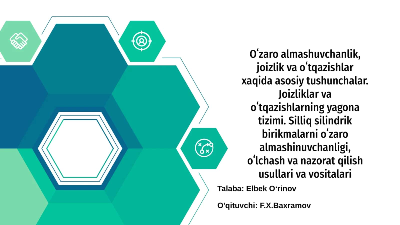 Oʻzaro almashuvchanlik, joizlik va oʻtqazishlarning asosiy tushunchalari