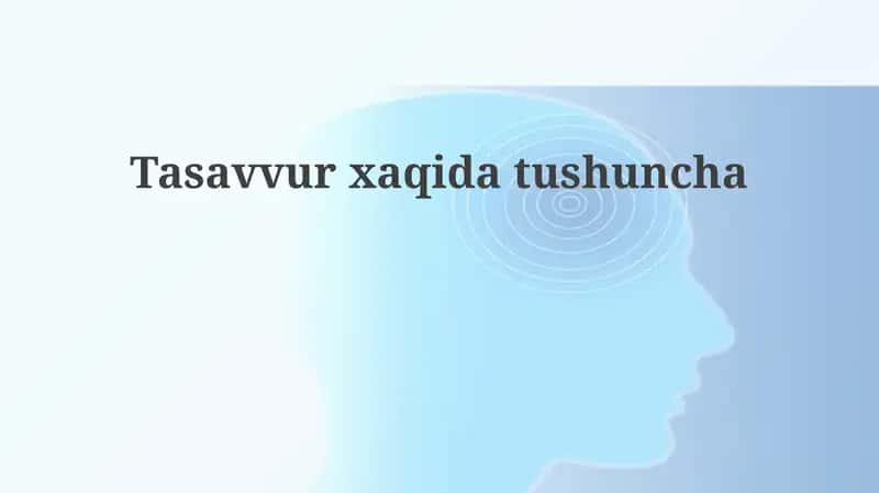 Tasavvurxaqidatushuncha