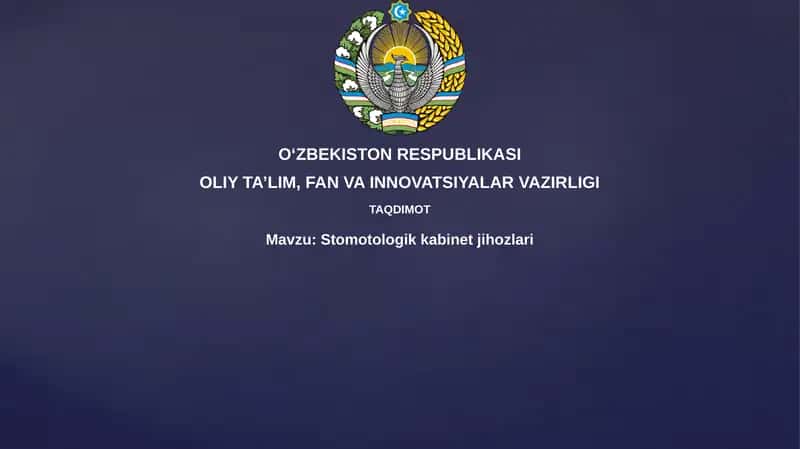 Stomatologik uskunalar