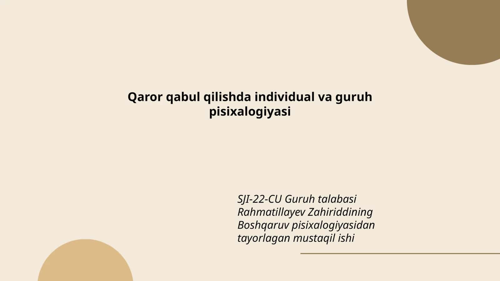 Boshqaruv pisixalogiyasi