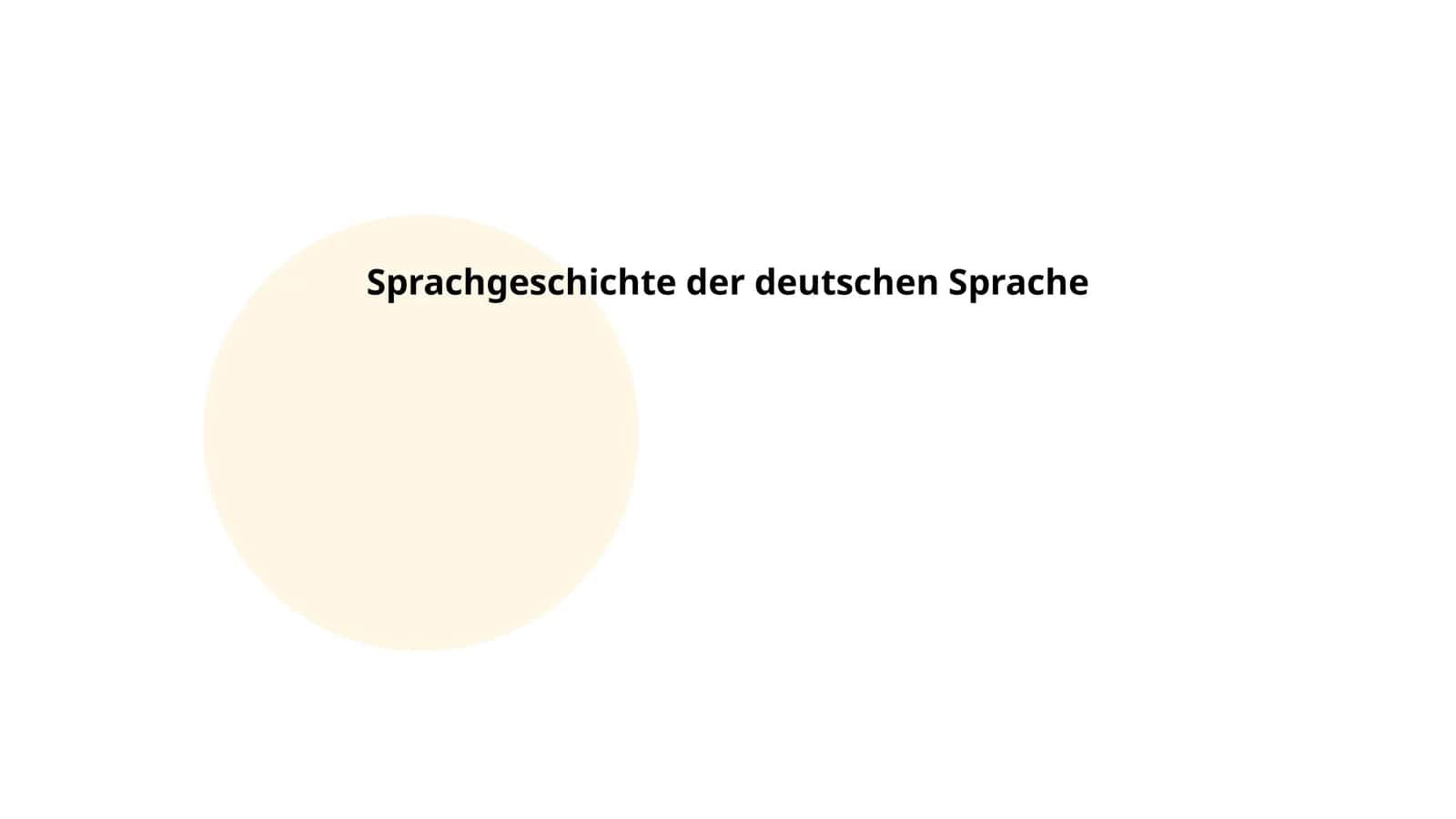 Sprachgeschichte der deutschen Sprache
