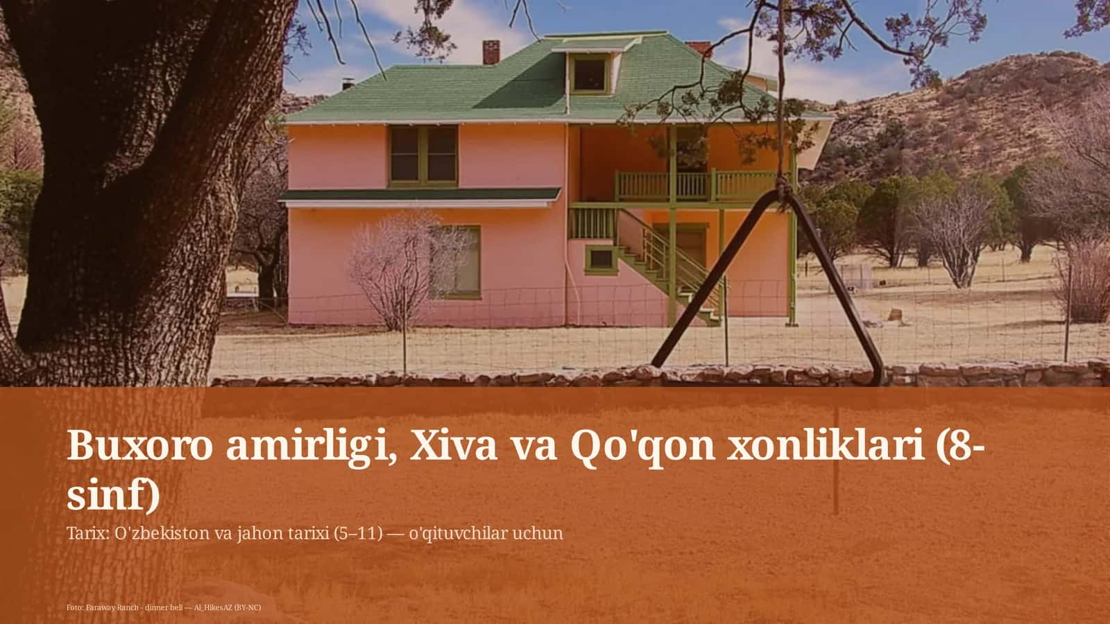 Buxoro amirligi, Xiva va Qo'qon xonliklari (8-sinf)