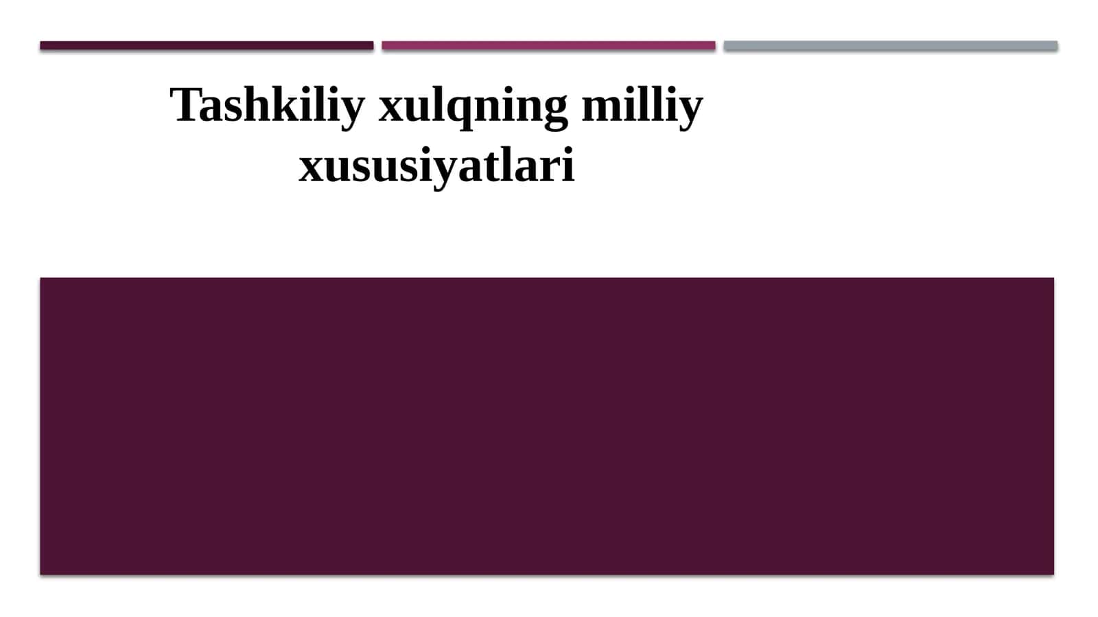 Tashkiliy xulqning milliy xususiyatlari