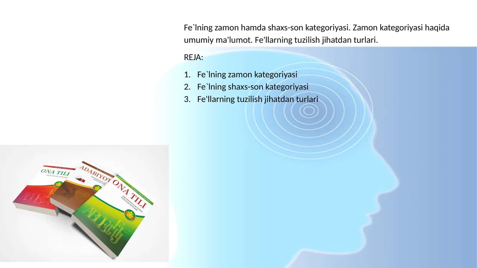 Fe`lning zamon hamda shaxs-son kategoriyasi