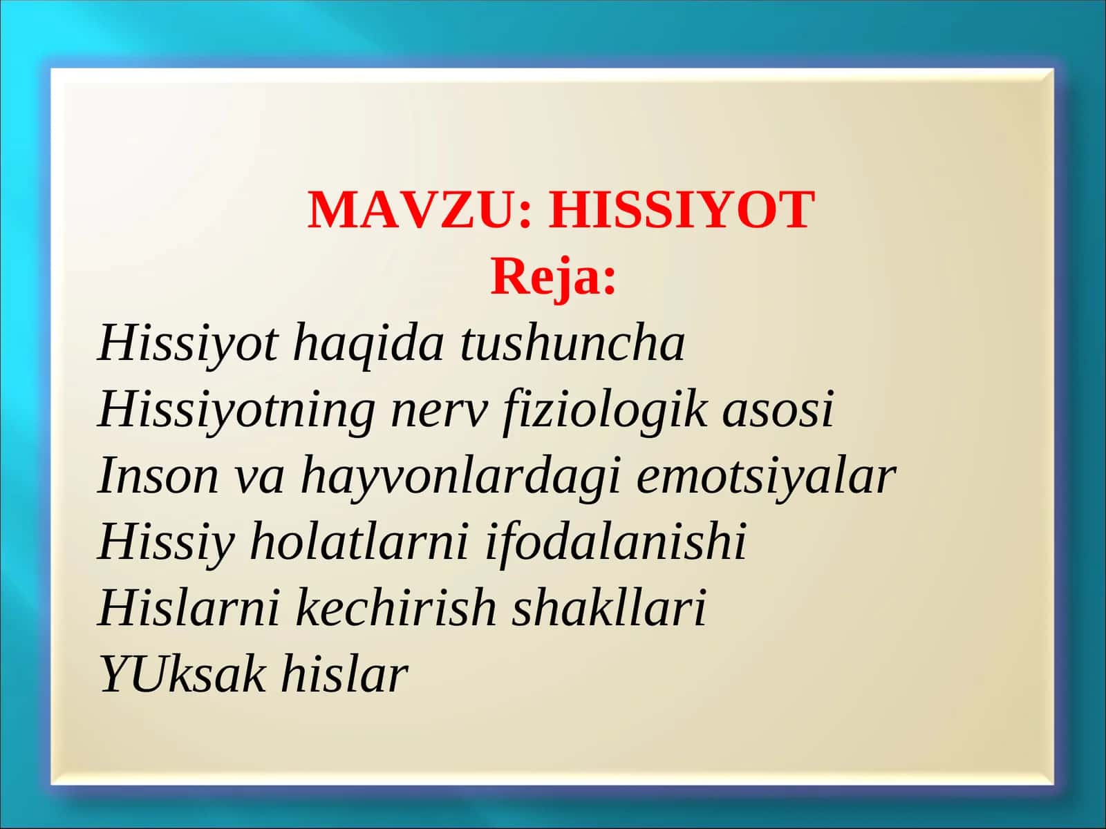 HISSIYOT