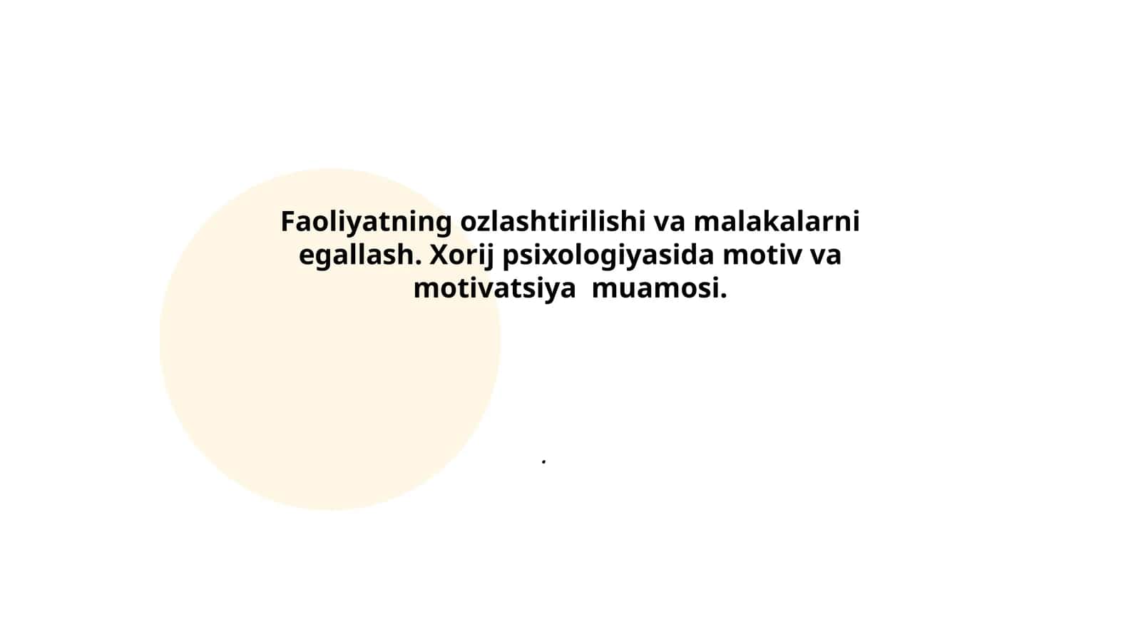 Xorij psixologiyasida motiv va motivatsiya muamosi