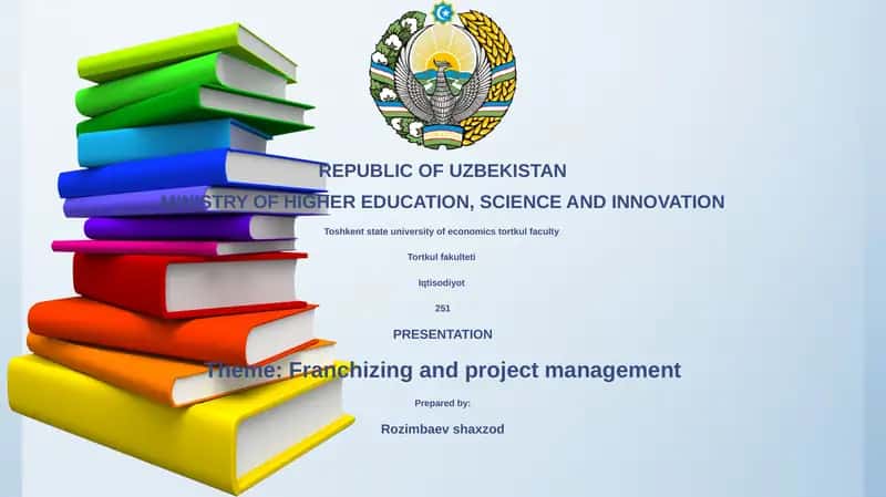 Franchizing and Project Management Presentation