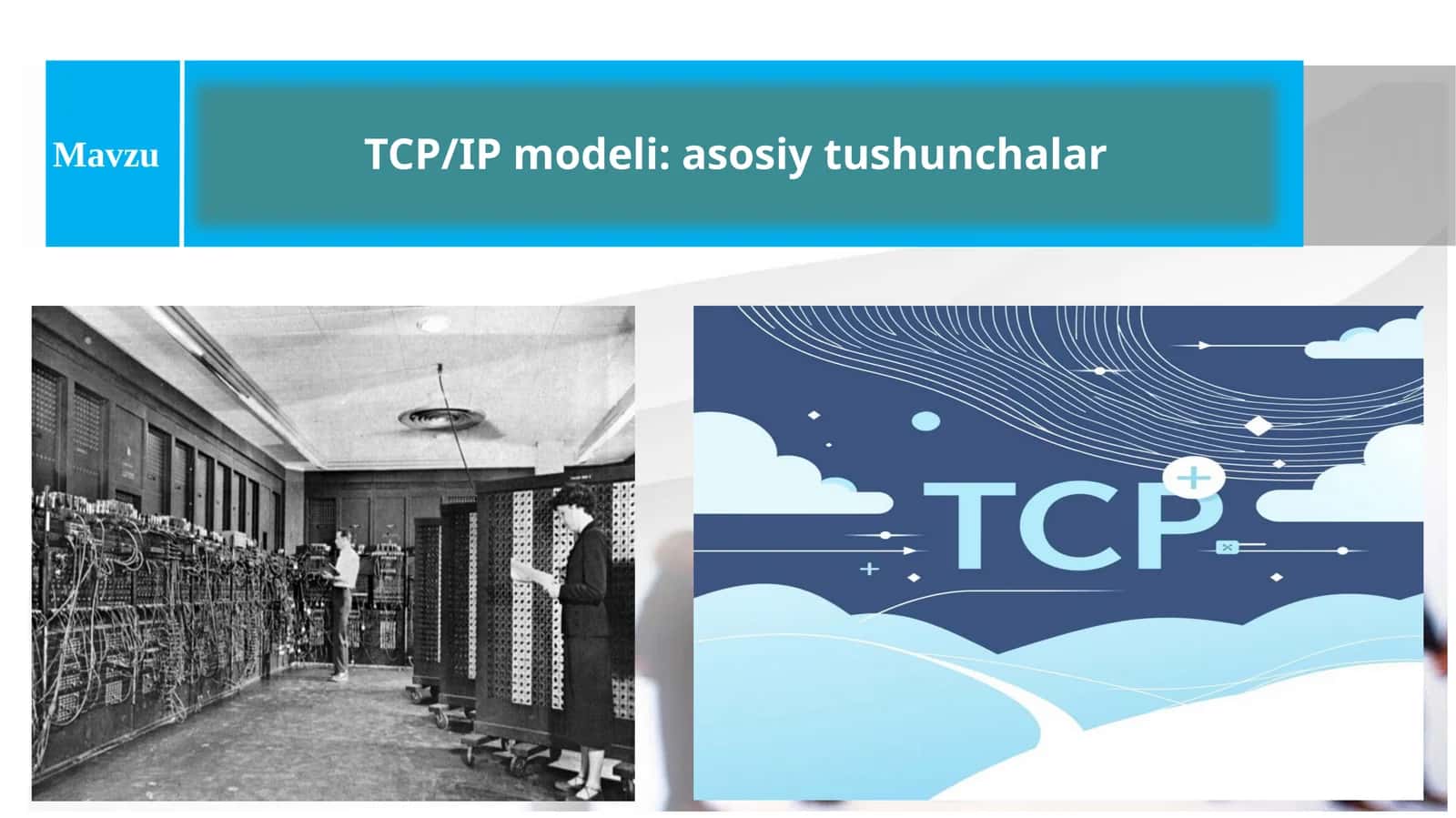 TCP/IP modeli: asosiy tushunchalar