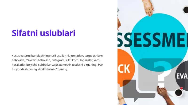 Sifatni uslublari