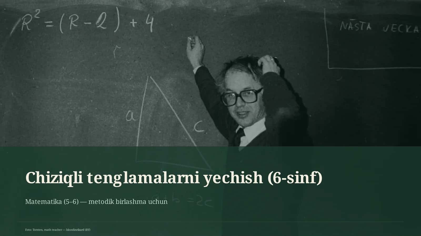 Chiziqli tenglamalarni yechish (6-sinf)