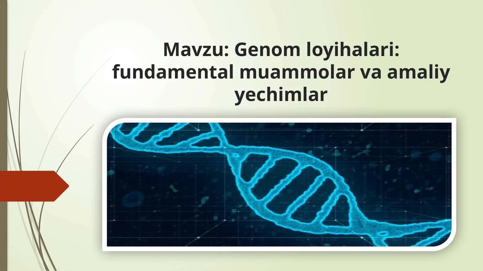 Genom loyihalari fundamental muammolar va amaliy yechimlar