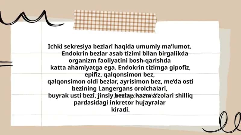 Ichki Sekresiya Bezlari