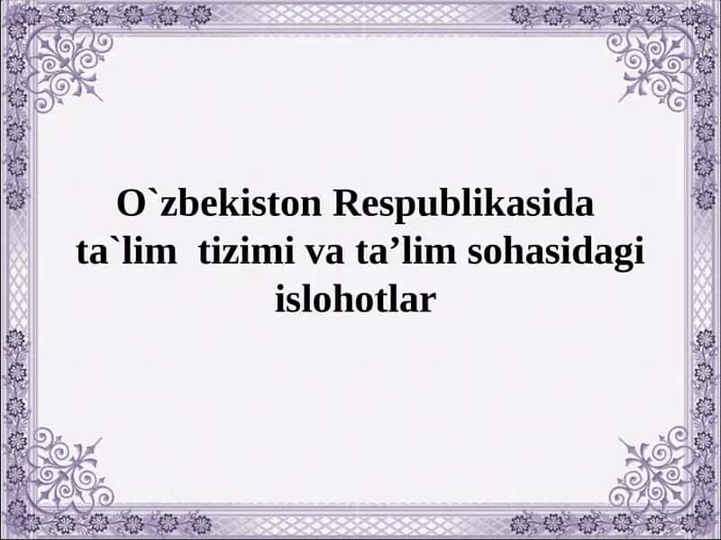 Maktabgacha ta'lim